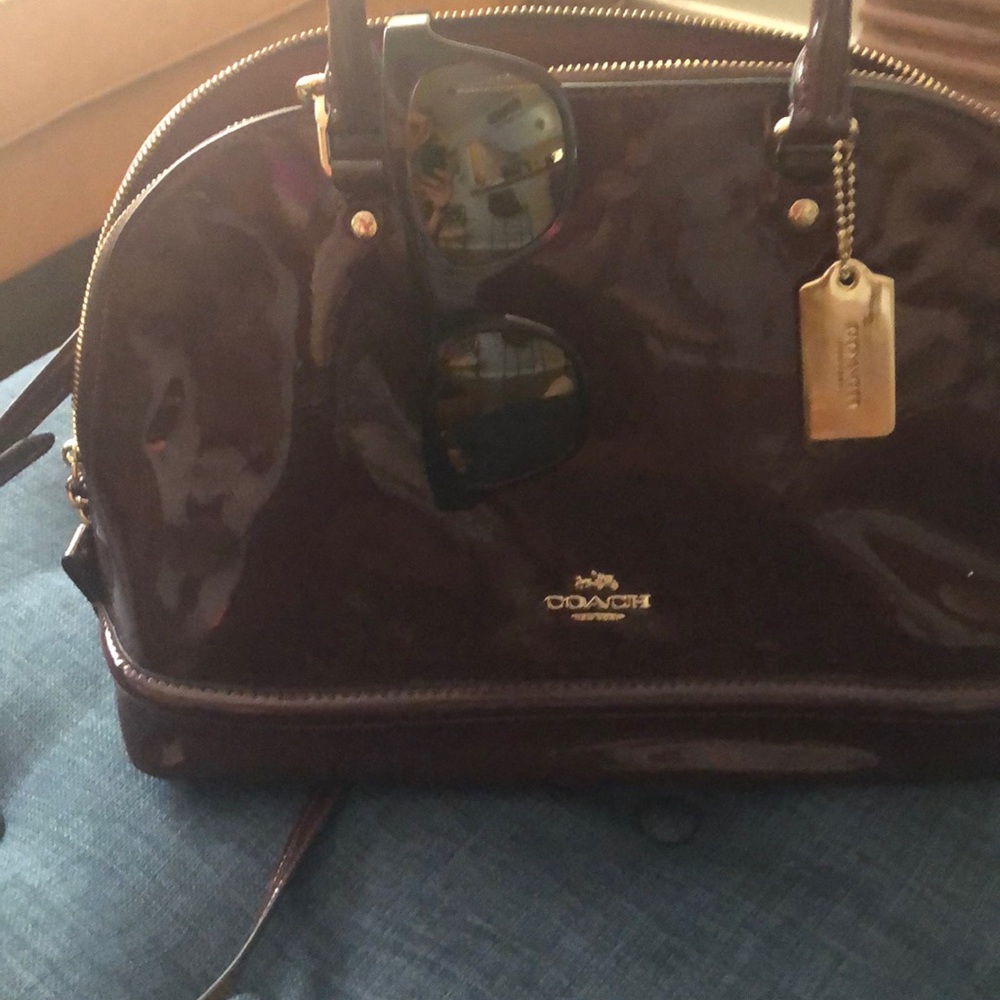 Coach purple bag, Used once